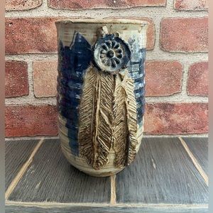 Signed Otipoby Vintage Studio Pottery Vase